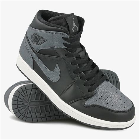 nike jordan 1 mid herren grau